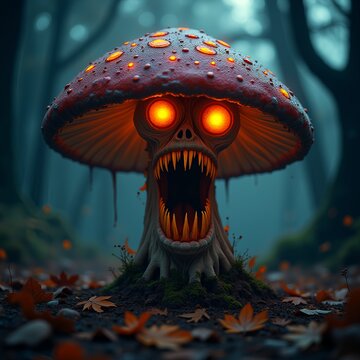 The scary toothy mushroom zombi