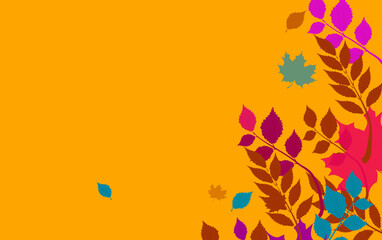 Autumn leaves background