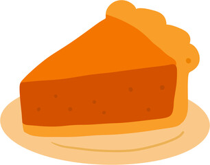 Pumpkin Pie Illustration