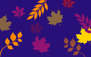 Autumn leaves background