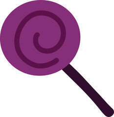 Purple Lollipop Illustration