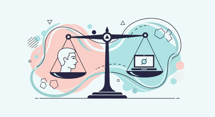 Human vs Technology A Balanced Perspective of the Mind and Digital World