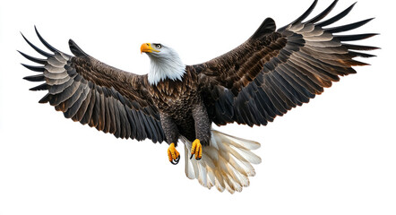 Fototapeta premium bald eagle in flight