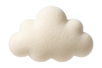 A soft fleece cloud-shaped pillow, ideal for a playful nursery or child's room.