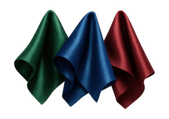 Elegant silk napkins with a shimmering finish, perfect for upscale dinner parties.