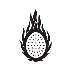 Dragon Fruit silhouette 