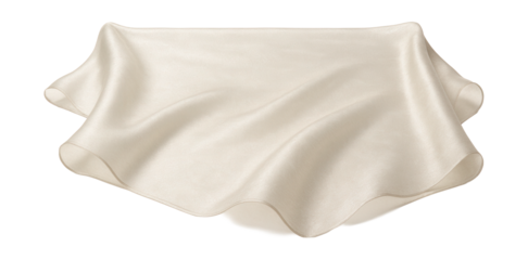 Shimmery organza fabric for elegant festive table overlays in dining spaces.