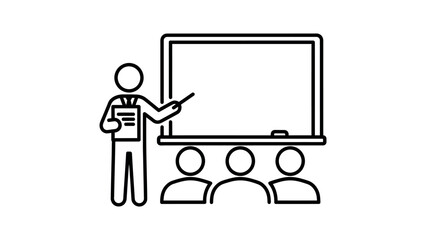 teacher student classroom education learning lecture presentation whiteboard, board