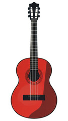 Obraz premium PNG Classic guitar musical instrument bass guitar.