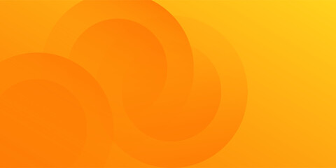 Abstract orange background with circles vector illustration modern