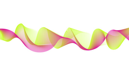 Colorful Abstract Gradient Wave Line Background