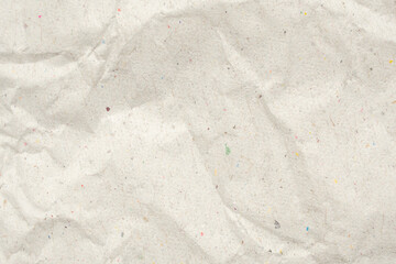 Abstract crumpled and creased recycle paper texture background