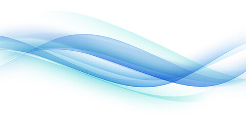 Blue waves abstract background, modern design, vector illustration