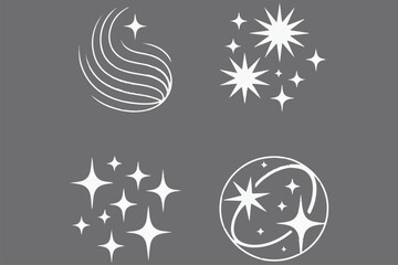 Magic Sparkle Star Vector Effect
