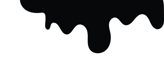 Liquid flowing Icon, black spilled liquid icon, water drop icon, blood drop and oil dropping icon.