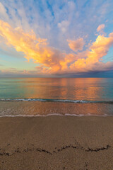 Sunrise over the Mediterranean Sea