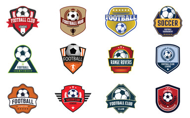 Modern Championship Football Club League Logo Set