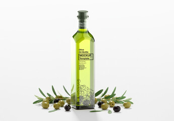 Olive Oil Bottle Mockup