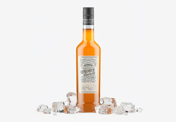 Whiskey Bottle Mockup