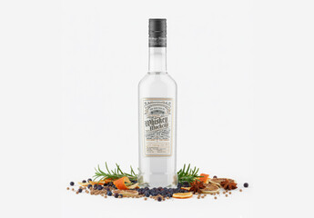 Whiskey Bottle Mockup
