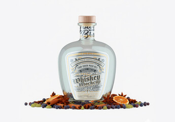 Whiskey Bottle Mockup