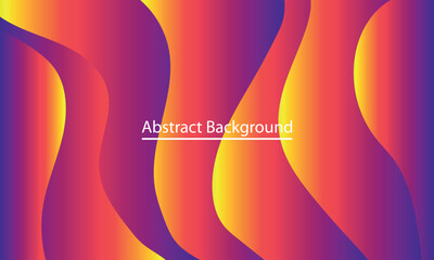 Colorful abstract wave background with fiery orange and red energy curves