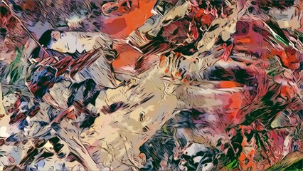 Abstract art background . Hand painting artwork on canvas .