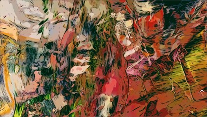 Abstract art background . Hand painting artwork on canvas .