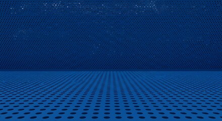 Abstract blue textured background with geometric pattern and copy space