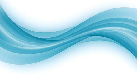 Abstract blue wave design on a white background modern graphic element