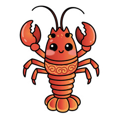 Cartoon vector animal lobster