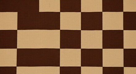 Abstract brown and beige checkerboard pattern for background or design elements