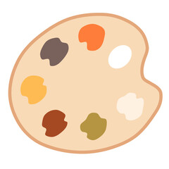 Color Palette in Cute Flat Style for Art and Design Inspiration