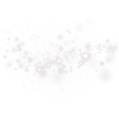 Soft pink and white bokeh overlay with sparkling light effects, creating a dreamy atmosphere for design projects, suitable for backgrounds and artistic compositions