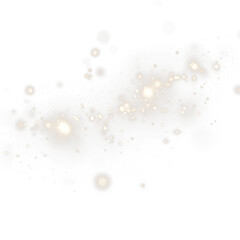 Soft golden bokeh overlay with sparkling light effects on a white background, creating an ethereal atmosphere for design projects and visual storytelling with copy space