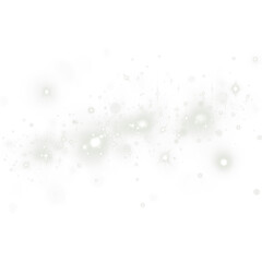 Ethereal white background with sparkling stars and soft bokeh effects, creating a dreamy atmosphere perfect for overlays and design mockups with copy space