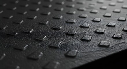 Abstract dark textured surface with repeating geometric pattern for backgrounds