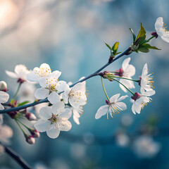 closeup selective focus shot of blooming