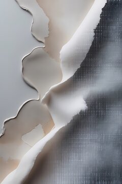 professional photo of a delicate neutral watercolor wash subtly fading into a low-opacity binary code pattern creating an organic-digital fusion set against a clean and minimal layout optimized for in