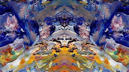 Abstract art background . Hand painting artwork on canvas .