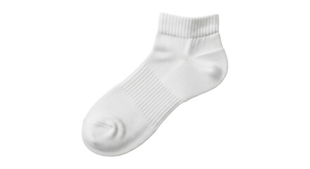 Isolated ankle sock for sports or exercise, casual wear, everyday use with ribbing, texture