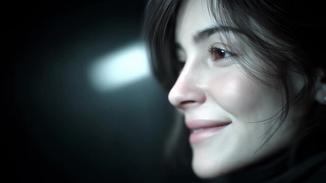 Exquisite Portrait Close-up Showcasing Feminine Charm