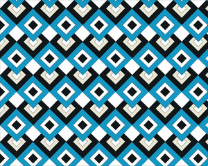 Abstract seamless geometric pattern vector for textile design and vintage wallpaper