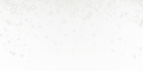 Soft white background with delicate snowflakes overlay, creating a serene winter atmosphere, perfect for seasonal designs and holiday-themed projects with copy space