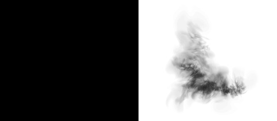 Elegant PNG overlay featuring a transparent swirling mist fog ring perfect for abstract motion design.