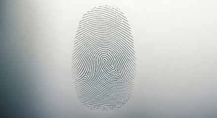 fingerprint on a clean mirror in watercolor style,