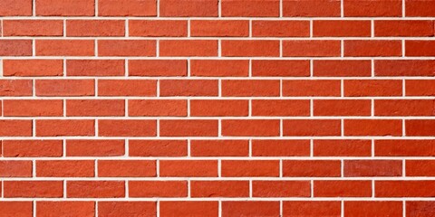 Red Brick Wall with White Mortar — Classic Running Bond Pattern for Architectural Design