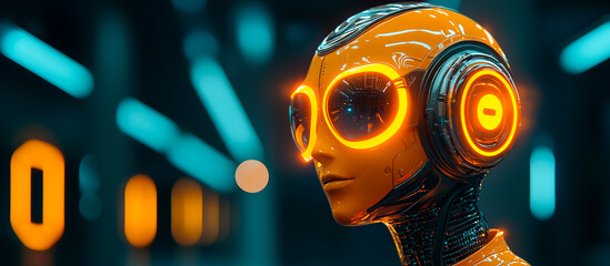 robot, cabeza de robot