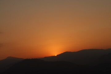 Obraz premium Sunrise in the mountains