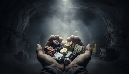 Rare earth metals and ore, scandium elements and rare earth elements neodymium magnets.